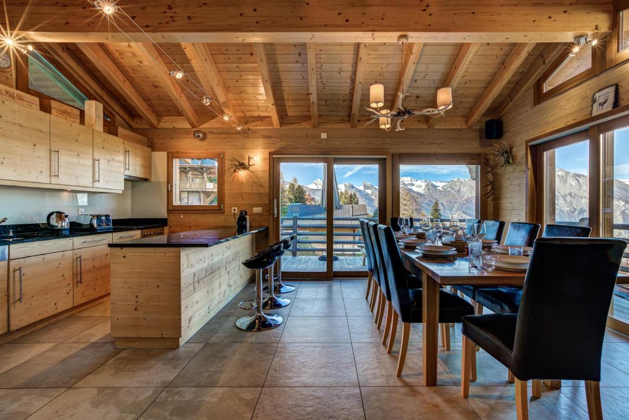 Chalet Le Cerf La Tzoumaz Exteriör bild