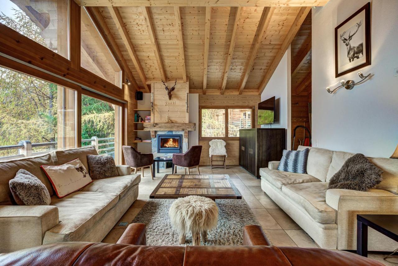 Chalet Le Cerf La Tzoumaz Exteriör bild