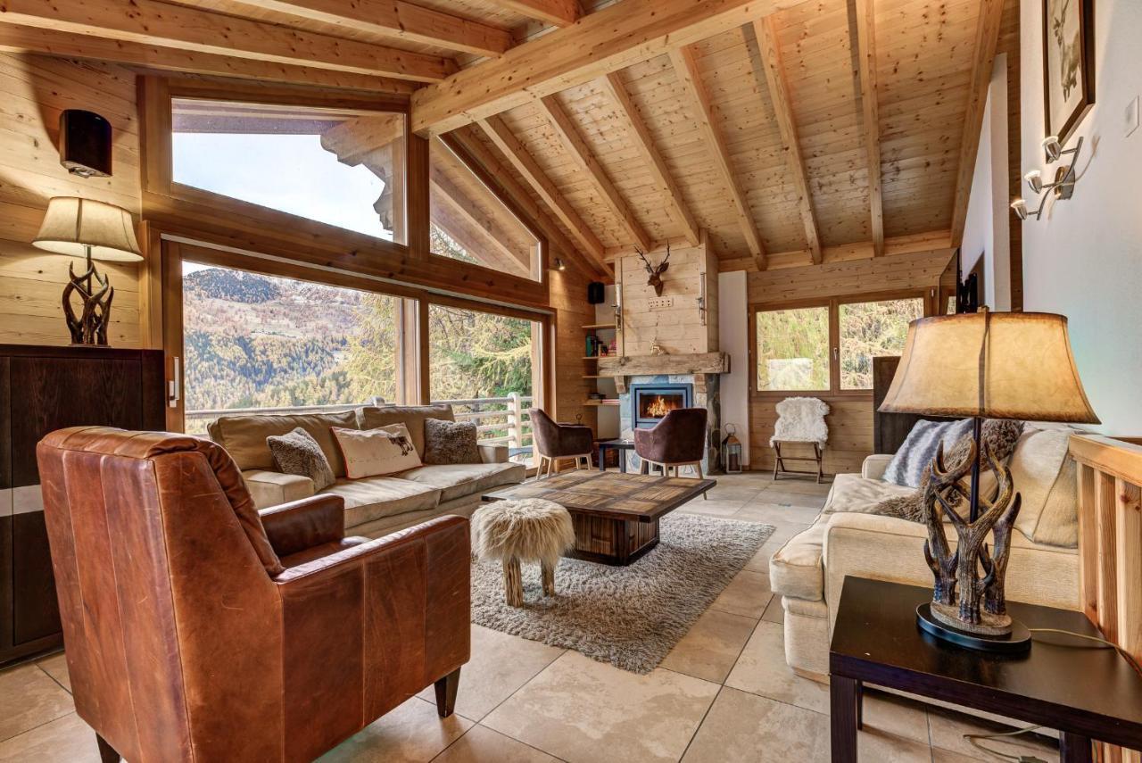 Chalet Le Cerf La Tzoumaz Exteriör bild